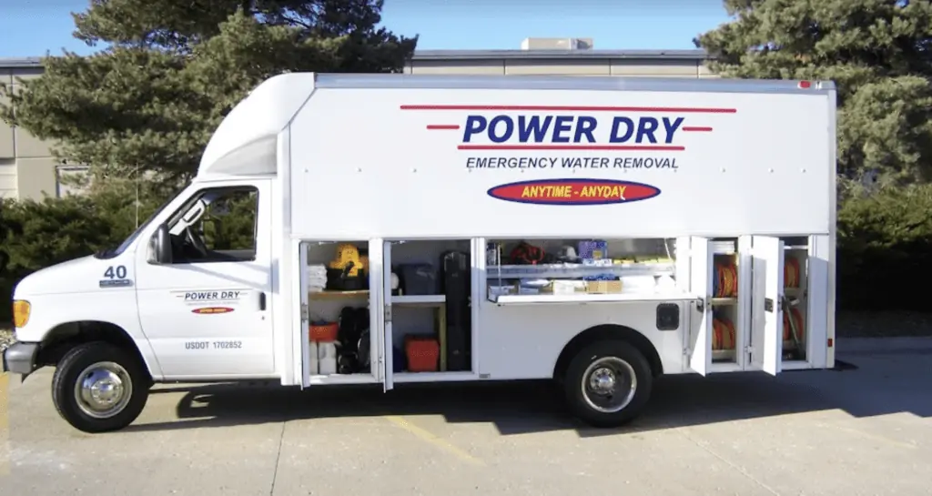 Power dry truck